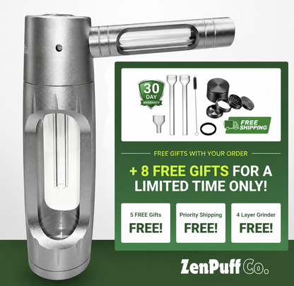 ZenPuff Co.™ Premium Glass & Aluminum Water Bottle