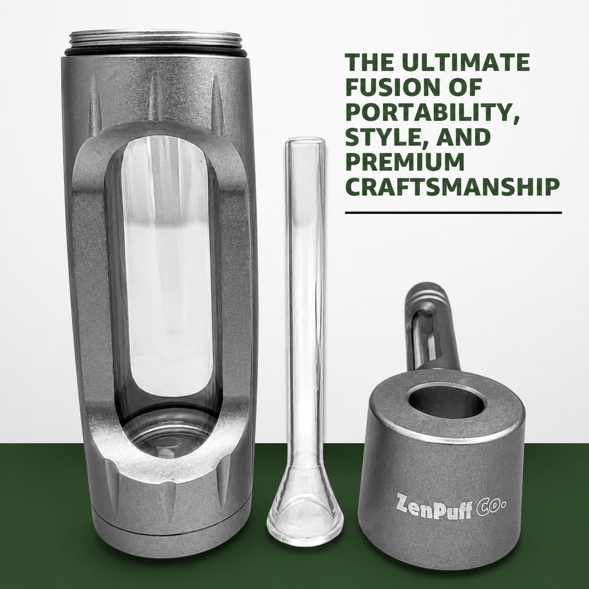 ZenPuff Luxury Aluminum/Glass Water Bottle