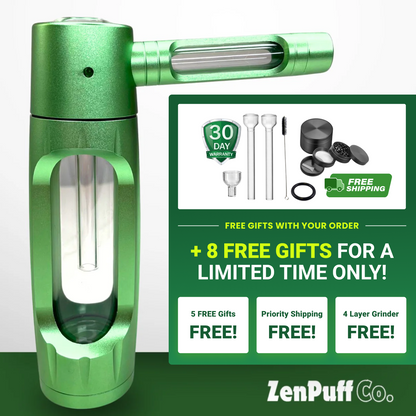 ZenPuff Co.™ Premium Glass & Aluminum Water Bottle