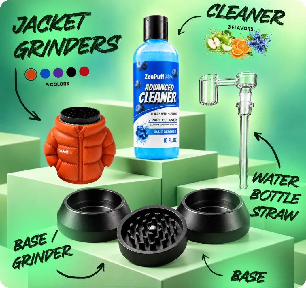 The five new ZenPuff accessories together